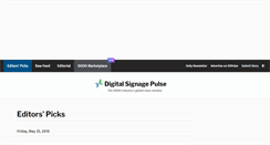Desktop Screenshot of digitalsignagepulse.com