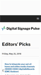 Mobile Screenshot of digitalsignagepulse.com