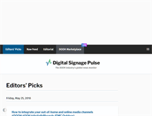 Tablet Screenshot of digitalsignagepulse.com